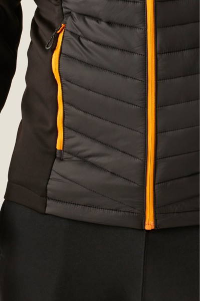 Navigate Hybrid Jacket - Black / Orange Pop / 3XL