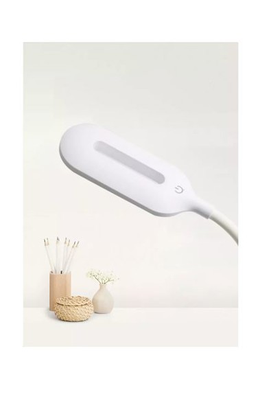 Multifunkční bezdrátová nabíječka s LED lampou - WHITE