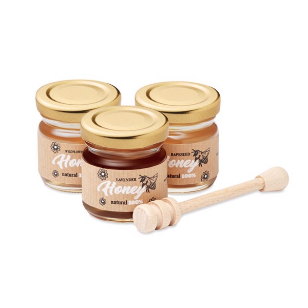 MB - Set of 3 wildflower honey Beebee Set