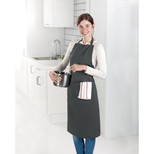 Opremljen predpasnik Kitab, 190 g/m², 2 žepa - Bela