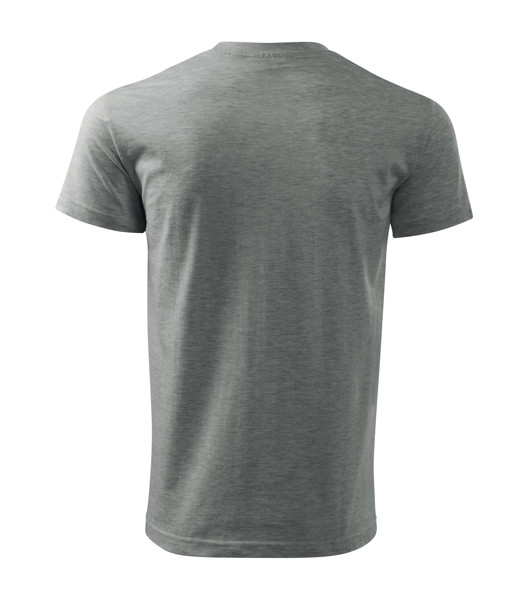 Tričko Pánské Malfini® Basic - Tmavě Šedý Melír / 2XL
