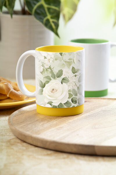 Sublimation Mug MultiColour Plus - Yellow / White