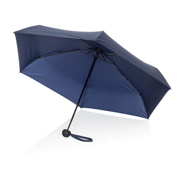Mini-parapluie de 19,5 pouces en rPET 190T Pongee Aware™ - Bleu Marine