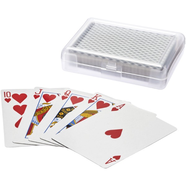 Reno playing cards set in case - Solid Black / Transparent