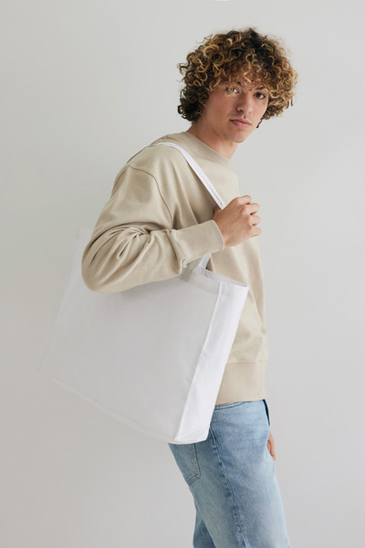Impact AWARE™ Recycled cotton shopper 145g - White