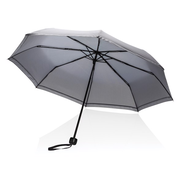 Mini parapluie 20.5" rPET 190T réfléchissant Impact AWARE™ - Gris