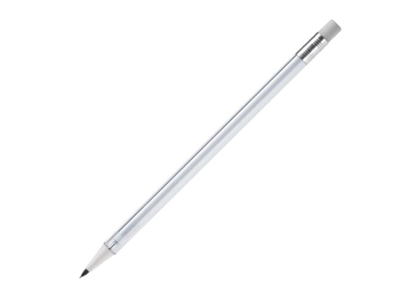 Illoc pencil transparent with eraser - Transparent White