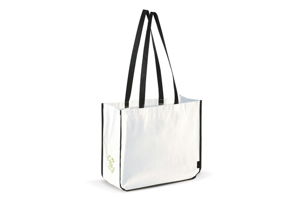 Grand sac shopping non-tissé 120g/m² - Blanc
