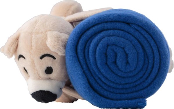 Urso de pelúcia com cobertor de lã Owen - Black