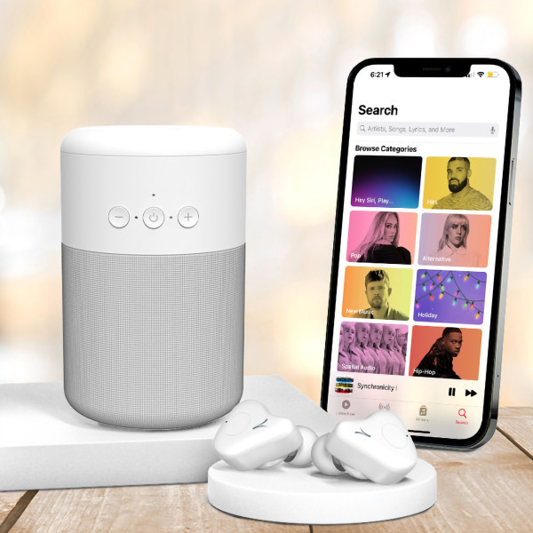 KANZEN - COMBO ÉCOUTEURS + ENCEINTE 5W SANS FIL