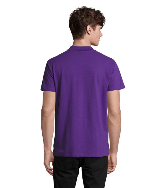 SPRING II  Polo homen  210g - Roxo EscuroL