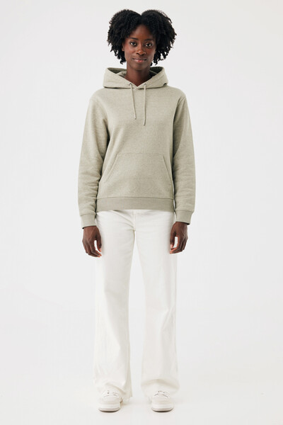 IQONIQ Joshua recycled cotton hoodie - Light Heather Green / XXS