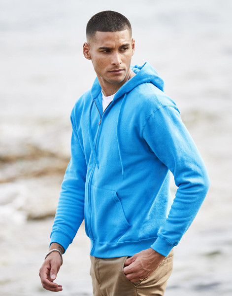 Classic Hooded Sweat Jacket - White / M