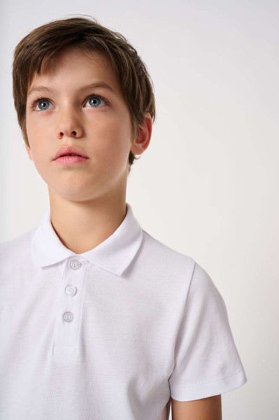 Kids' Pique Polo Shirt - Ideal White / 8/10