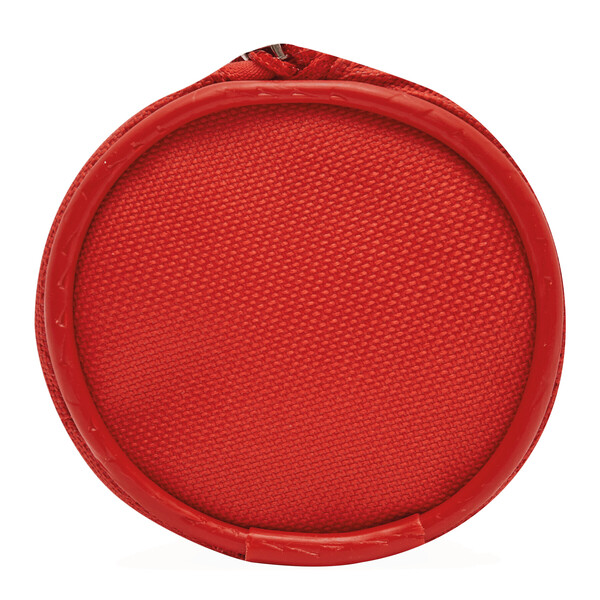 Round Pencil Case School - Red