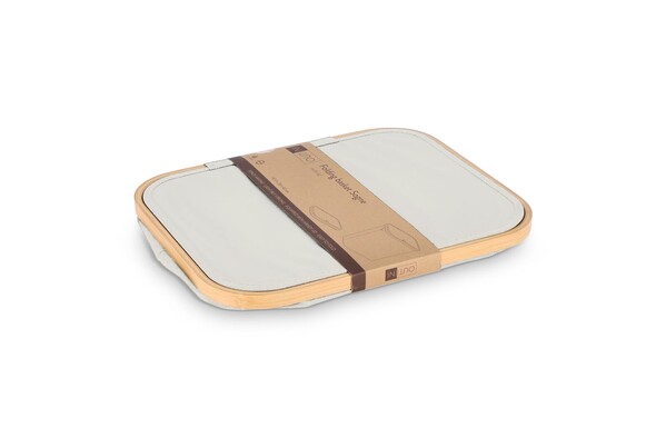 InSideOut folding basket with lid Sogne 40.5 x 33 x 42cm rPET - Ecru