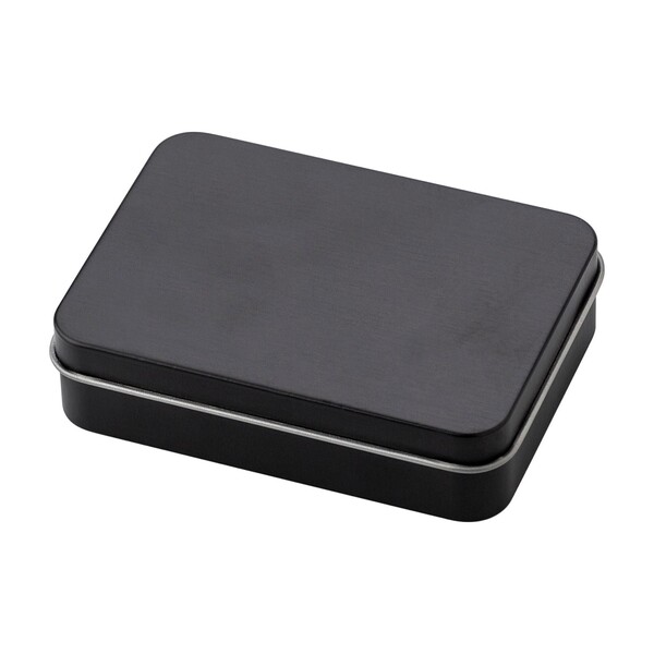 Playing card set Nathan | Metal tin - black