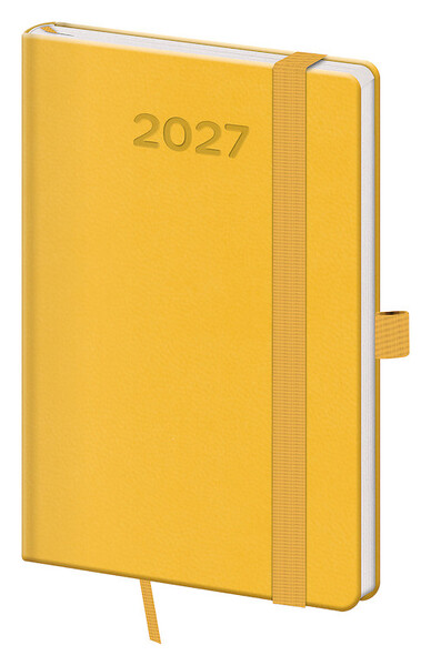 Týdenní diář Print Pop 2027, 90x140 - žlutá