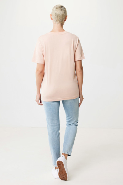 Iqoniq Kakadu relaxed T-Shirt aus recycelter Baumwolle - Peach Nectar / XL