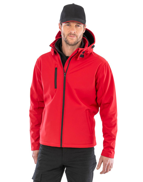 Tx Performance Hooded Softshell Jacket - Black / Grey / 3XL