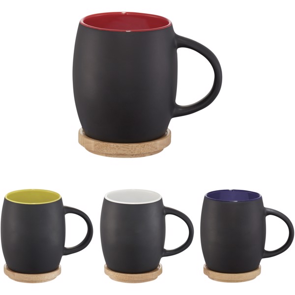 Mug céramique Hearth 400ml - Noir / Bleu