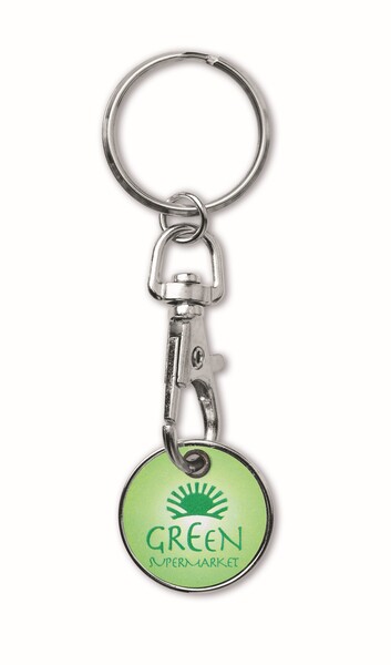 Imitation hard enamel token with full colour imprint - €1 coin / Tissue paper wrapping