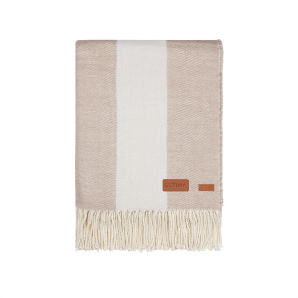 Vinga Tella blanket 1700x1300 mm, Polylana blend - Beige / Natural