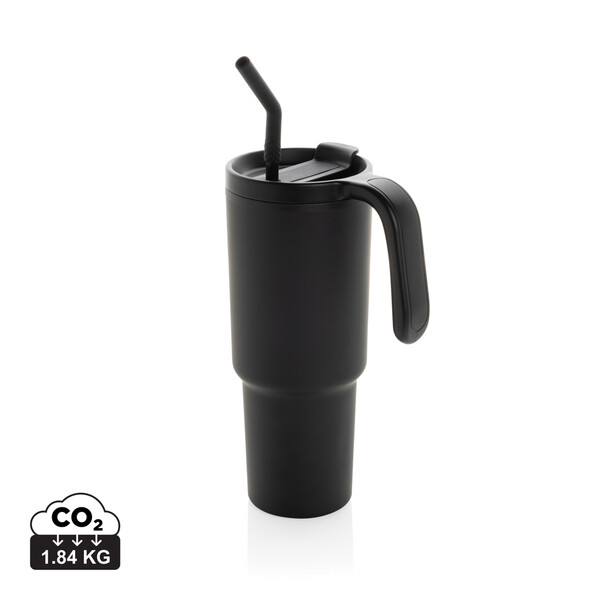 Hrnček Graphic 360 z RCS recyklovanej ocele 900 ml - Čierna