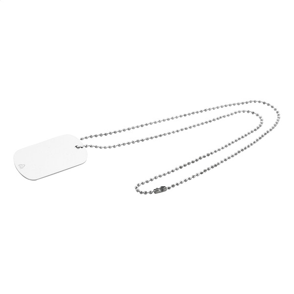 Id Tag Necklace Delta - Silver