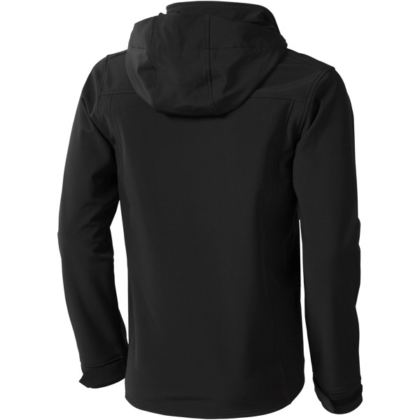 Langley men's softshell jacket - Solid black / XS