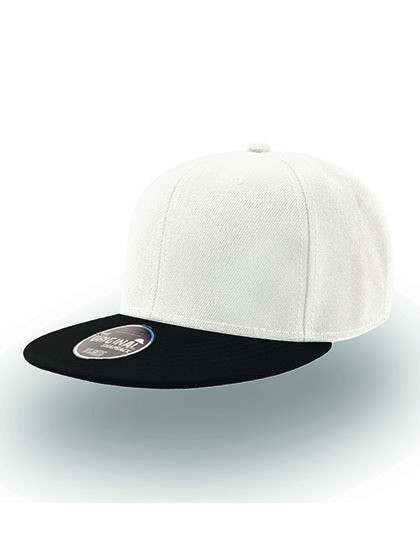 Snap Back Cap - White / Black / One Size