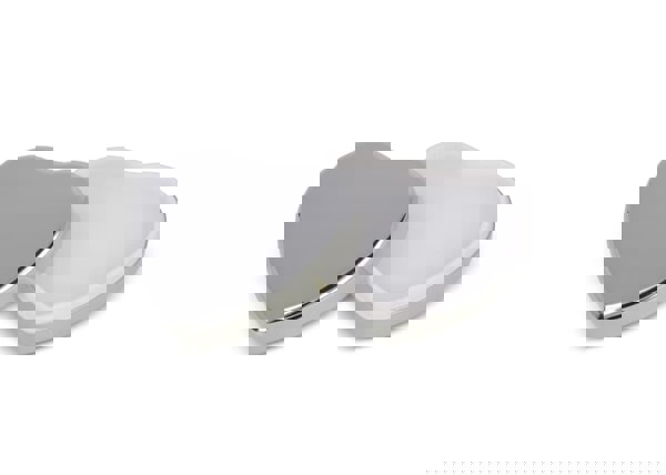 Flat metallic Heart shape lipbalm - Silver
