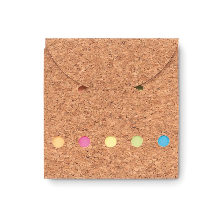 MB - Cork sticky note memo pad Foldcork