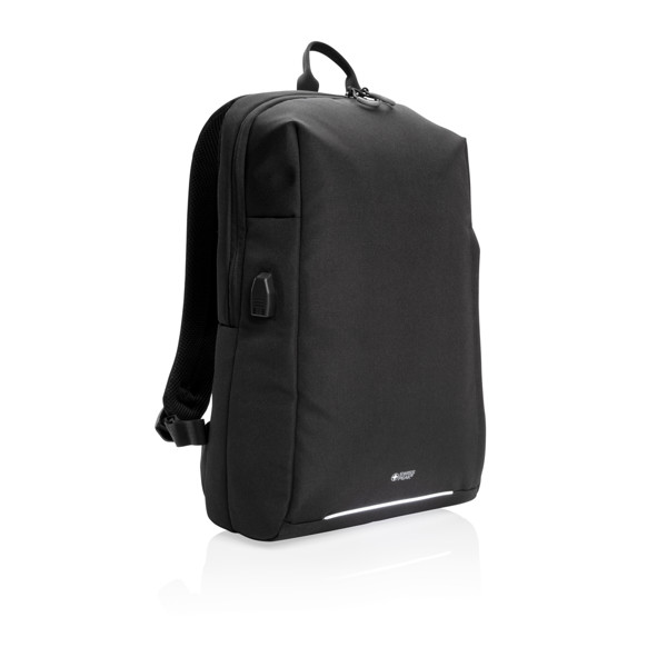 Swiss Peak backpack, 15.6in laptop, USB A, RFID