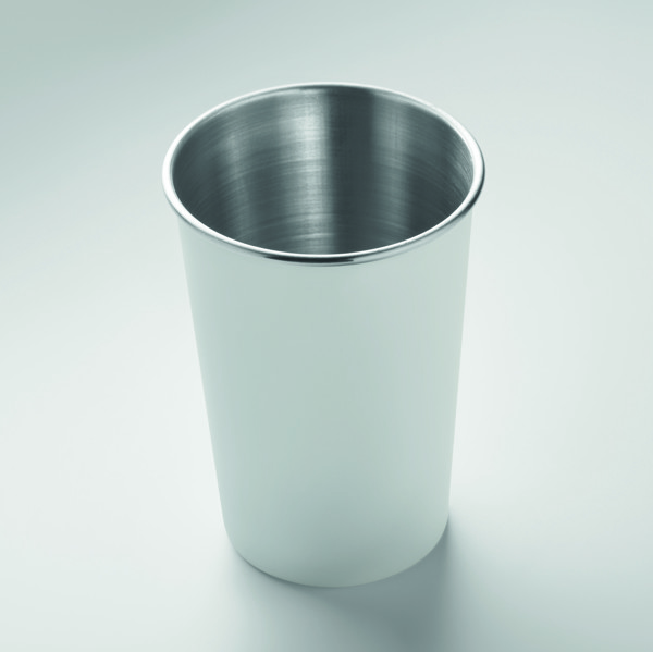 Tazza in acciaio inox riciclato Fjard - Bianco
