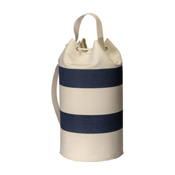 280 G/M2 Recycled Cotton Sailor Bag - Beige / Blue