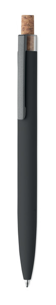 Recycled aluminium pen Bergamo + - Black