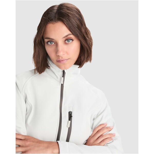 Antartida softshell damesjack - Parelwit / XL