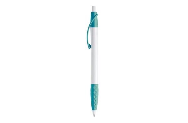 Cosmo ball pen rubber grip HC - White / Turquoise