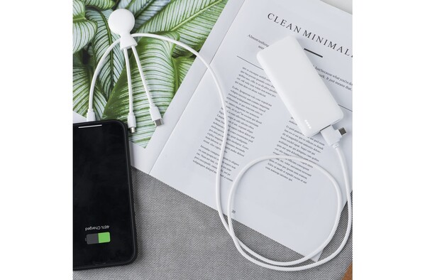 Xoopar Mr. Bio powerbank set, 7000mAh R-ABS - White
