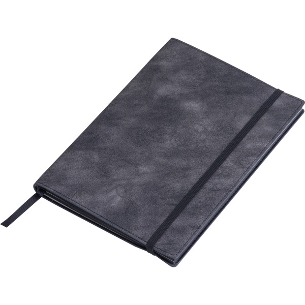A5 notebook made of soft PU JONAS - Black