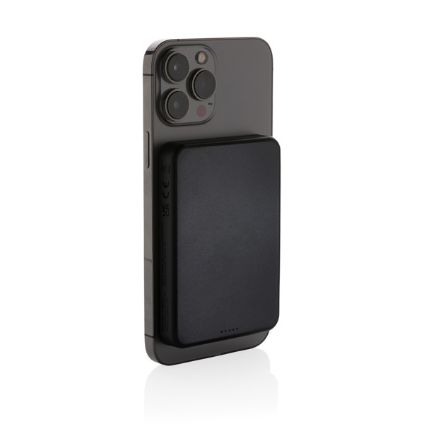 Powerbank magnétique 5000mAh en plastique RCS Magnetix - Noir