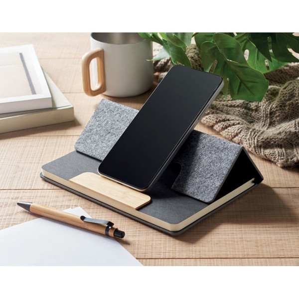 A5 RPET notebook set Notemix - Black