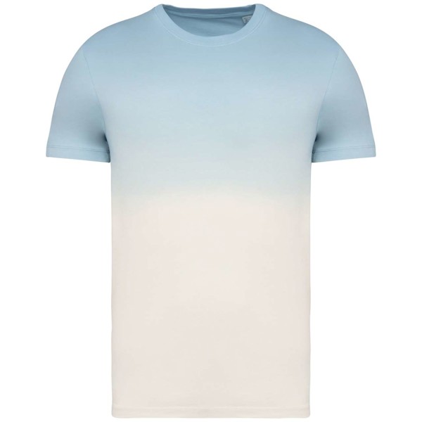 Unisex Eco-Friendly Dip Dye T-Shirt - Dip Dye Aquamarine / L