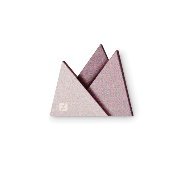 Custom shape wooden lapel pin - Butterfly clutch / Tissue paper wrapping