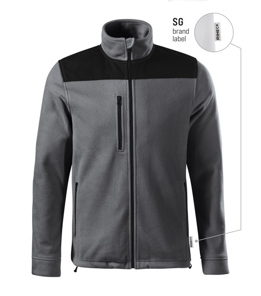 Fleece Unisex Rimeck® Effect - Ocelově Šedá / 2XL