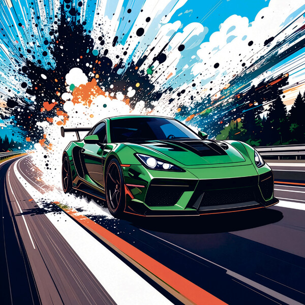 Notique Poznámkový Kalendář Fantastická Auta 2027, 30 x 30 cm - Východní