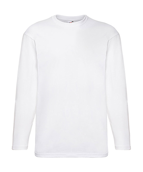 Value WeightLS T-Shirt - White / 2XL
