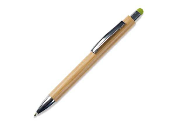 Stylo-stylet New York en bambou - Vert