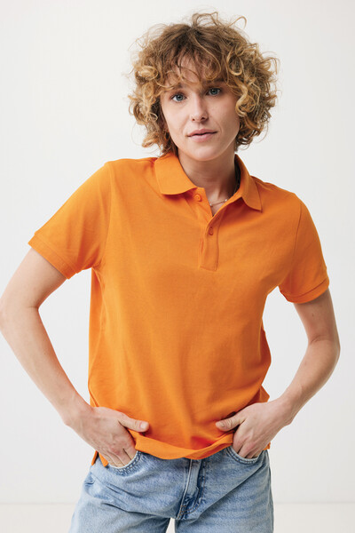 Iqoniq Yosemite recycled cotton pique polo - Orange / L